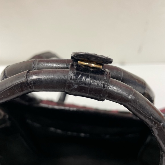 Nancy Gonalez Calf Fur Purple Leopard Handbag - Picture 6 of 10